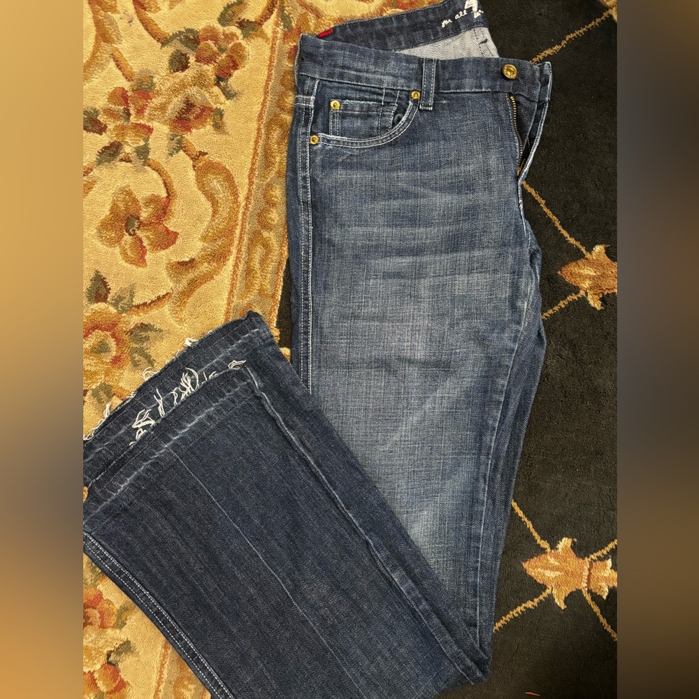 SEVEN 7 Medium to Dark Washed Jeans 28